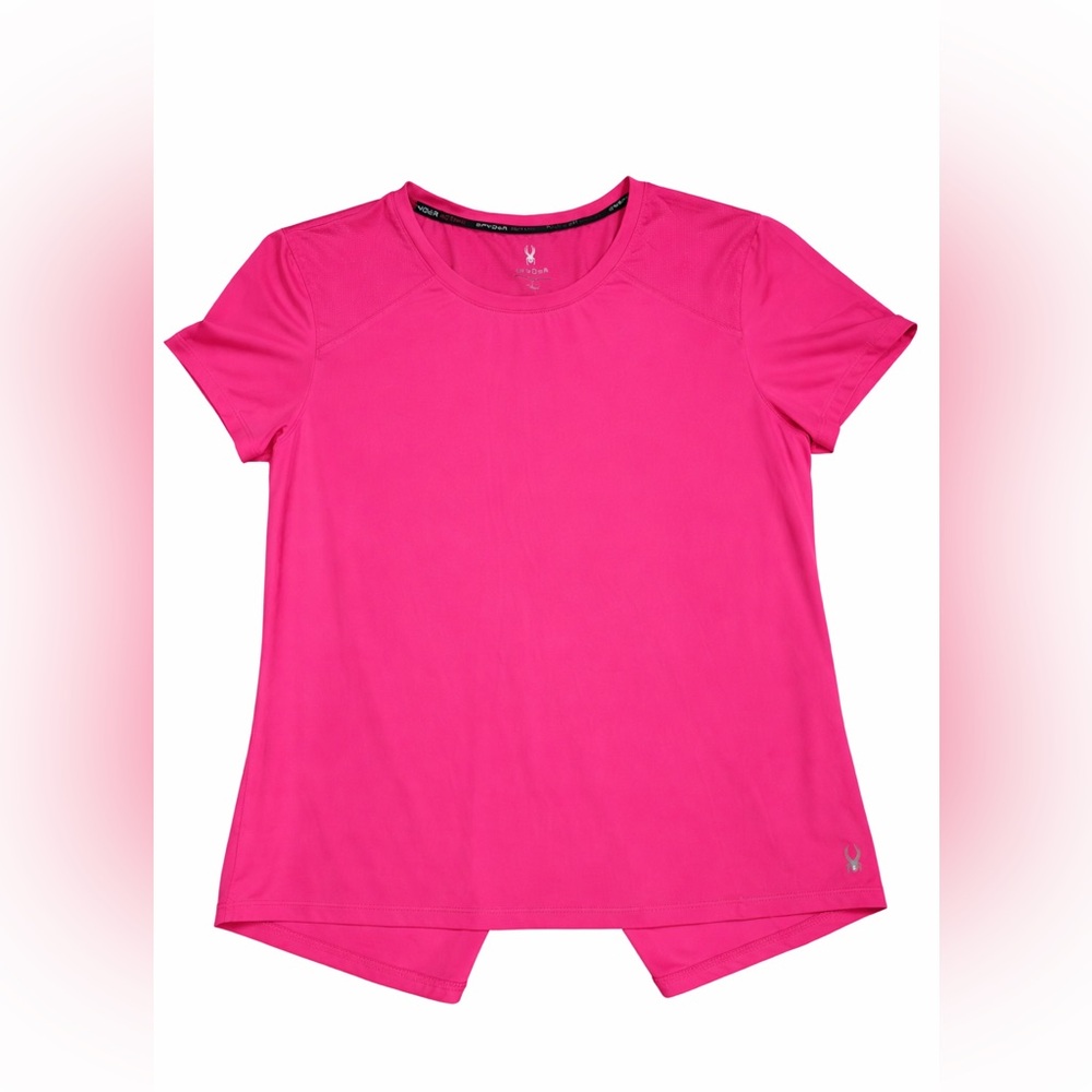 Spyder Active Women’s Pink Performance Top Size Large NWOT Athletic Tee - Picture 3 of 7